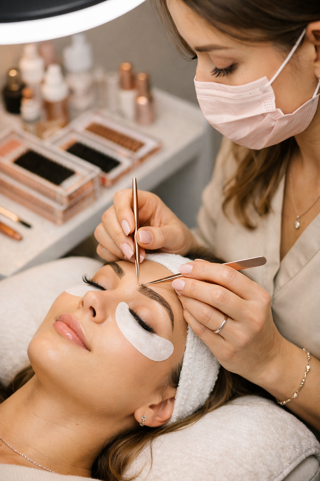 Kirpik laminasyonu ve kaş tasarımı